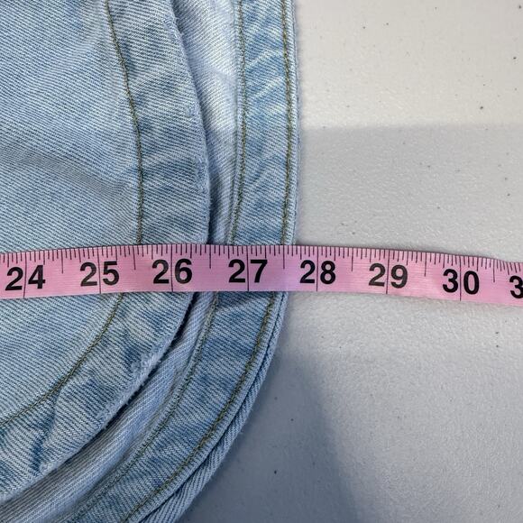 Zara Denim Shacket Shirt Jacket Womens Size XS Oversized Light Blue Button Up - Picture 8 of 8